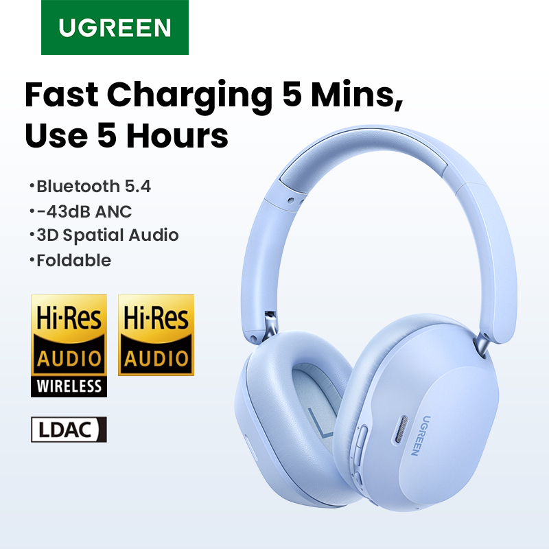 Earbuds Anc Wireless - UGREEN Max5c 무선 블루투스 헤드폰, 43dB