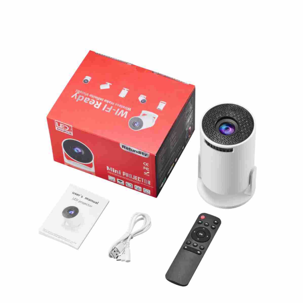 Mini Projector Portable - NEW Wifi HY300mini 2026 4K 스마트