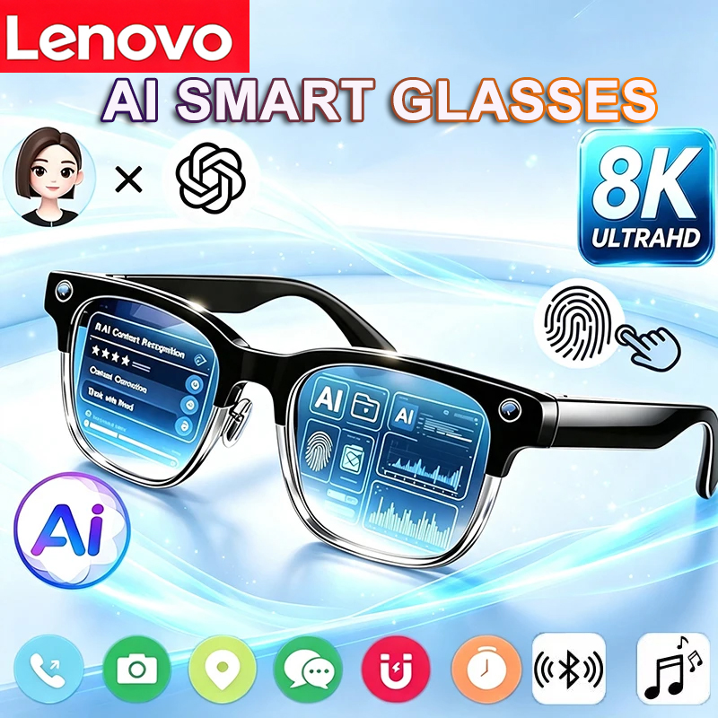 Smart Glasses Ar - 레노버 8K HD AI 스마트 안경