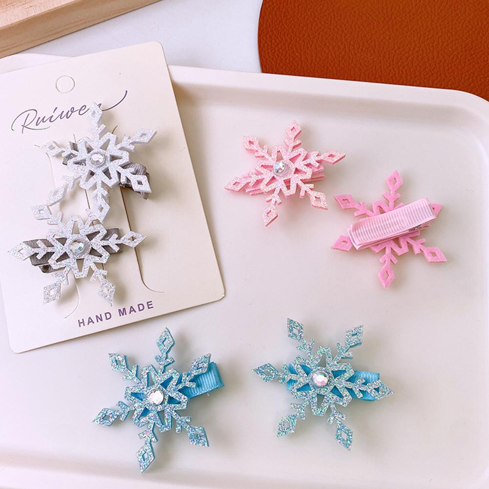 2pcs 어린이 머리핀 빛나는 눈송이 BB 클립 엘사  - Elsa Gadget 리뷰 및 가격