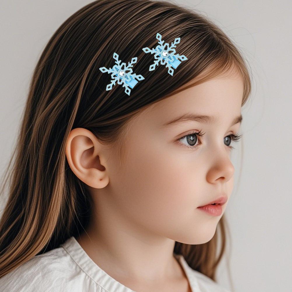 2pcs 어린이 머리핀 빛나는 눈송이 BB 클립 엘사  - Elsa Gadget 리뷰 및 가격