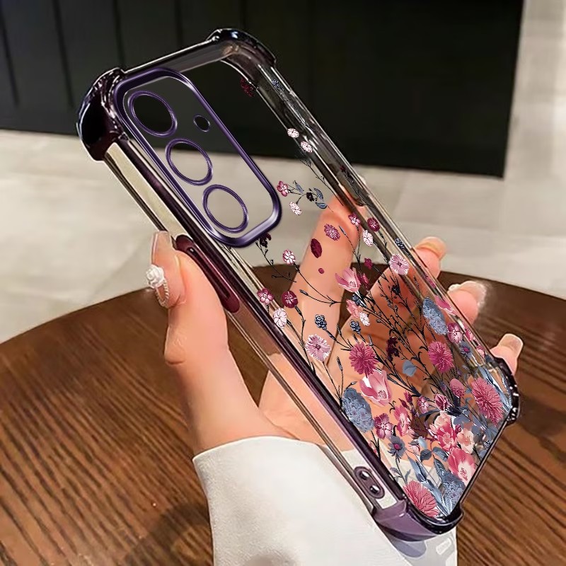 멀티 컬러 전기도금 모서리 4면 충격 방지 폰 케이스  - Samsung Galaxy S24 리뷰 및 가격