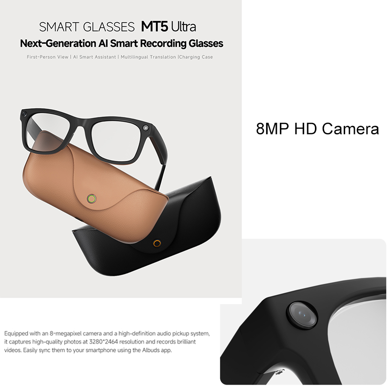 2026 정품 가죽 2000mAh 충전 케이스 8MP  - Smart Glasses Ar 리뷰 및 가격