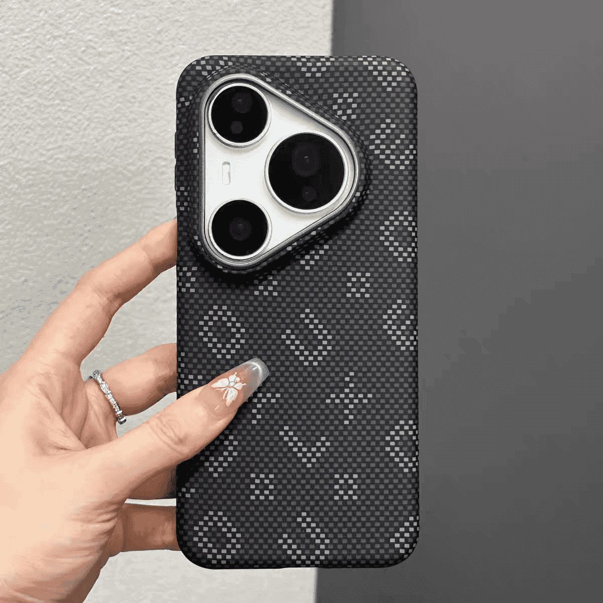 아라미드 케블라 탄소 섬유 질감 마그네틱 케이스 (화웨 - Huawei Pura 70 리뷰 및 가격