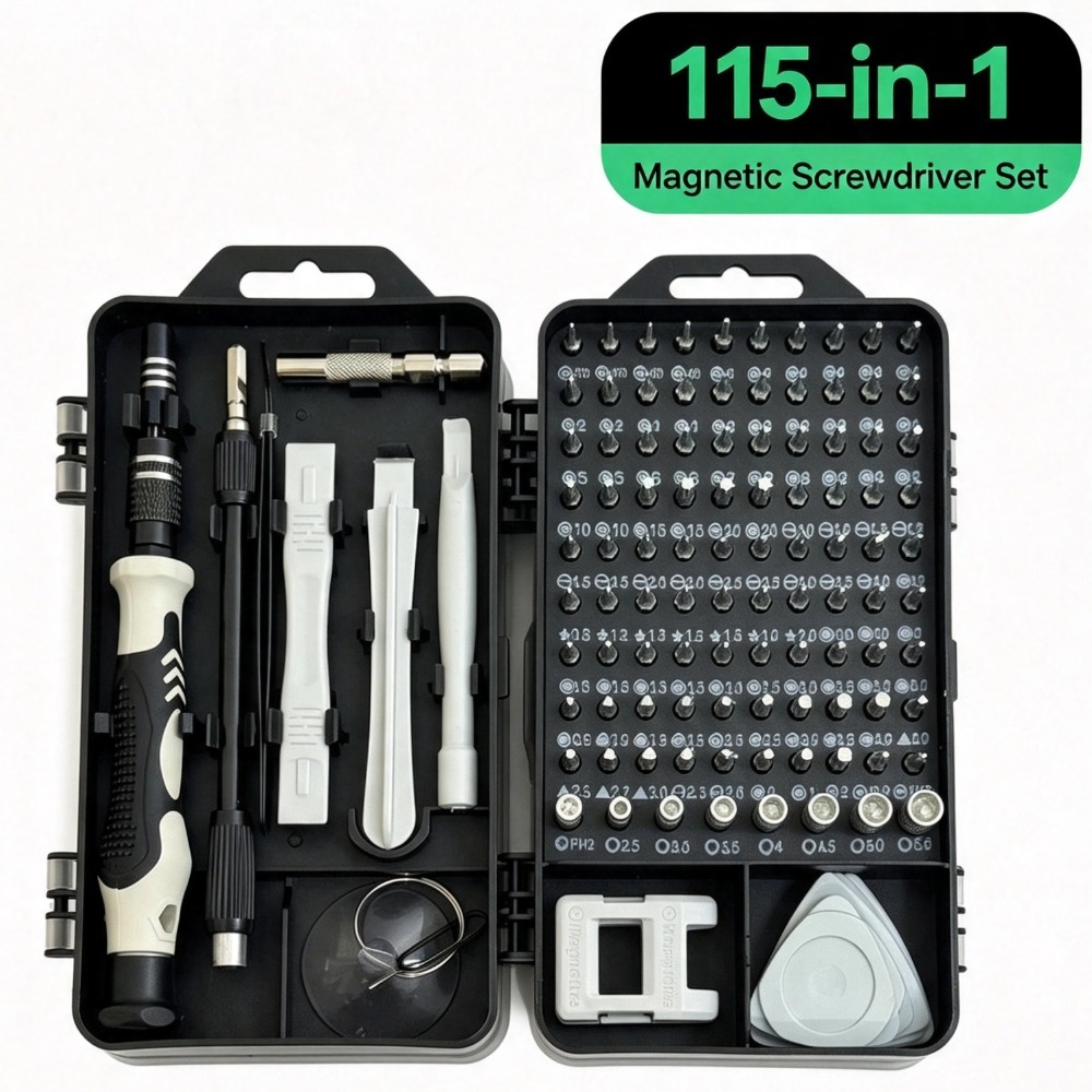 115-in-1 정밀 드라이버 세트 전화, 노트북, 태 - Electronics Repair Gadgets 리뷰 및 가격